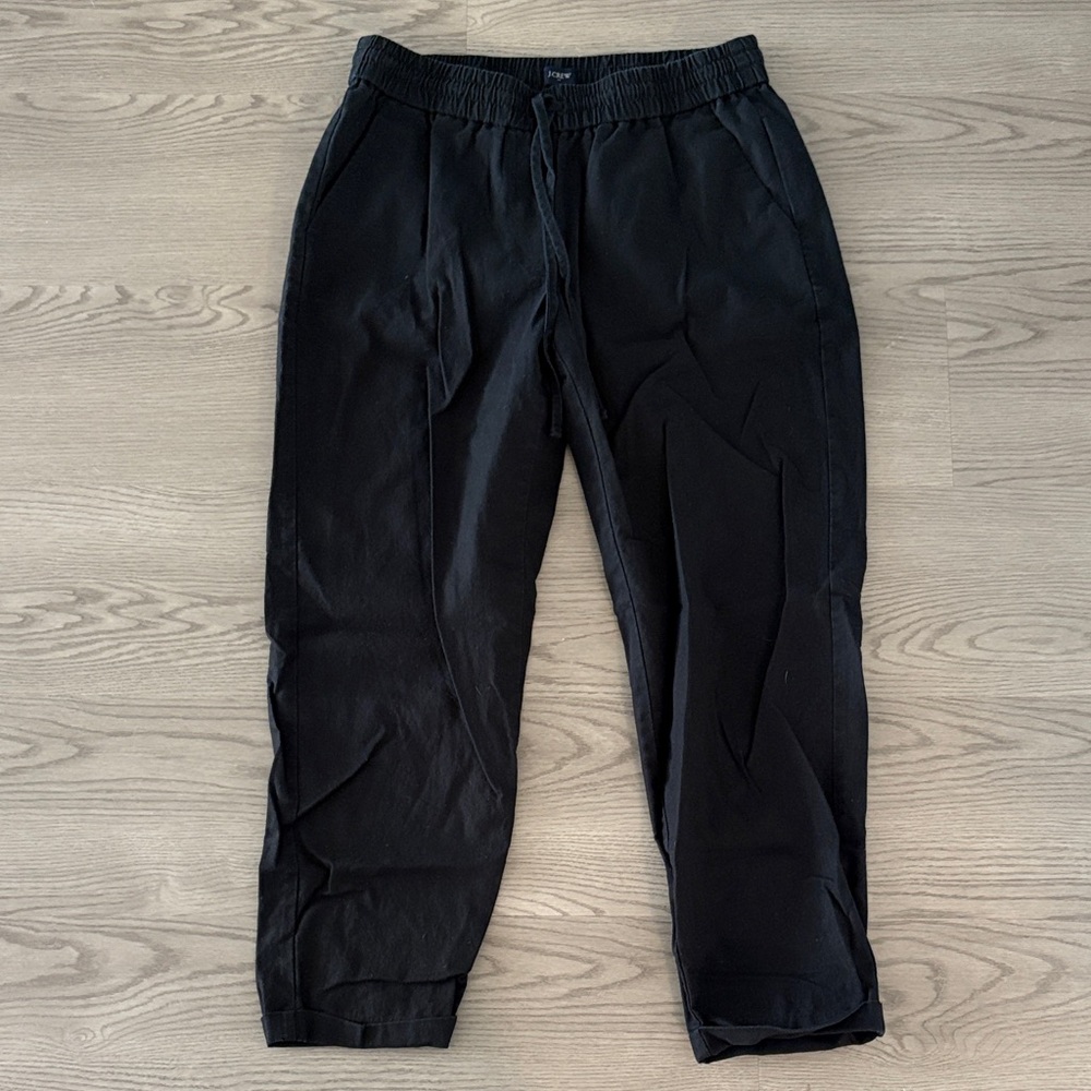 J.Crew Black Linen Pants